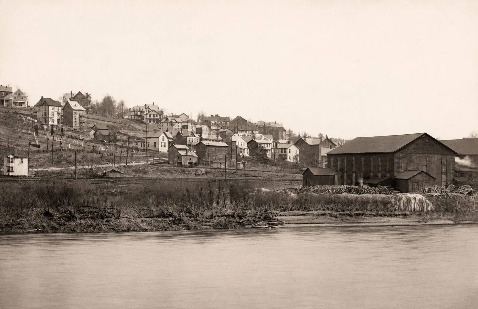 Leechburg from 1910, view looking from the river.